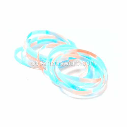 Braccialetti di gomma di silicone per u marketing di eventi di fundraisers